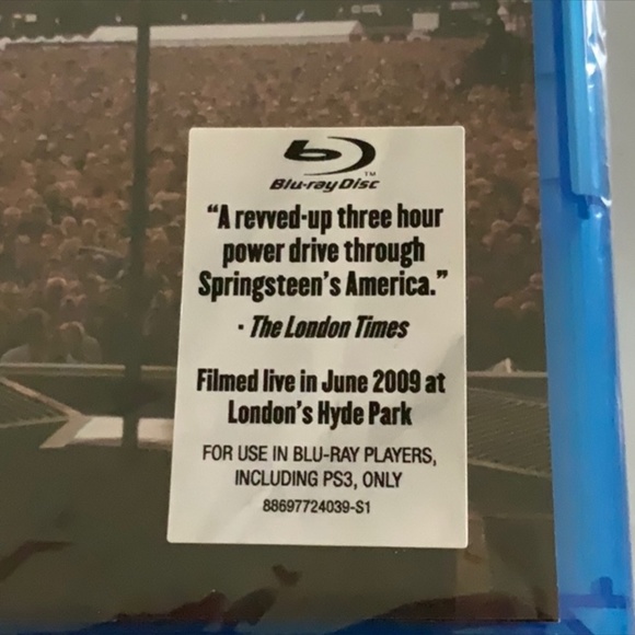 Bruce Springsteen London Calling 2009 Blu-Ray DVD NEW - Picture 2 of 3